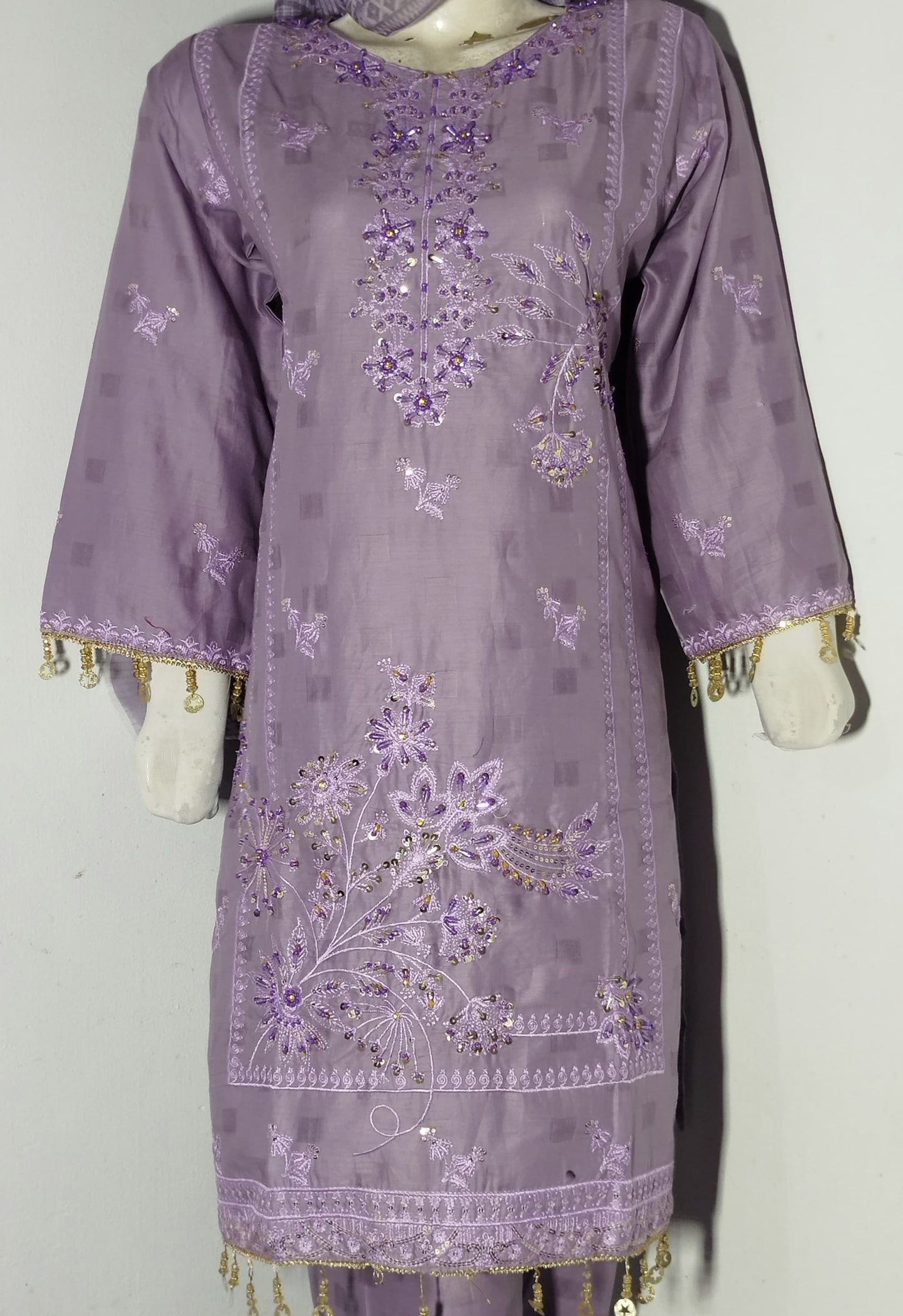 Hand Embroidered Cotton 3PC Suit – DeliciousPvt