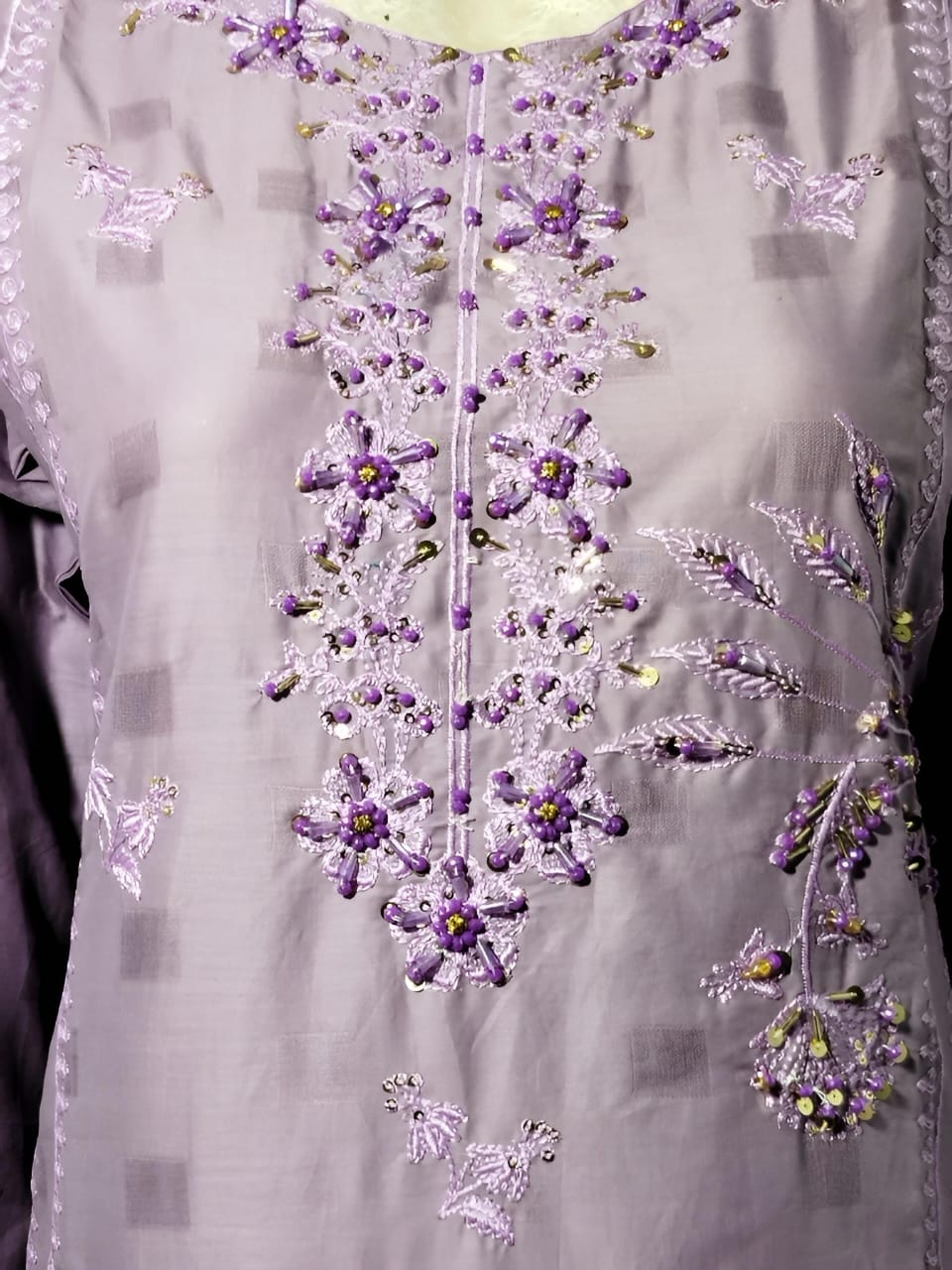 Hand Embroidered Cotton 3PC Suit – DeliciousPvt