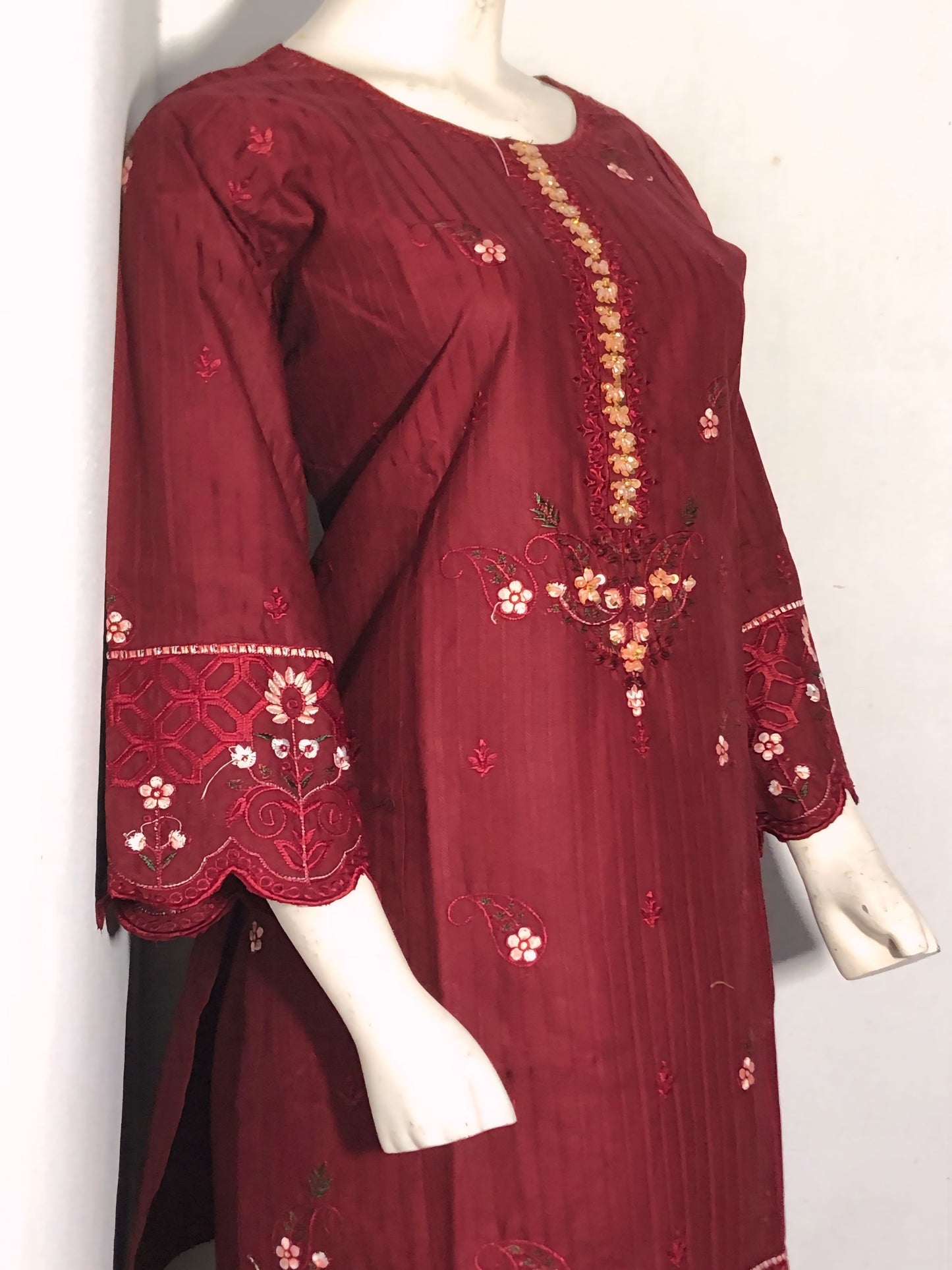 Bay Gala Winter Set – Embroidered Shirt & Trouser (2PC)